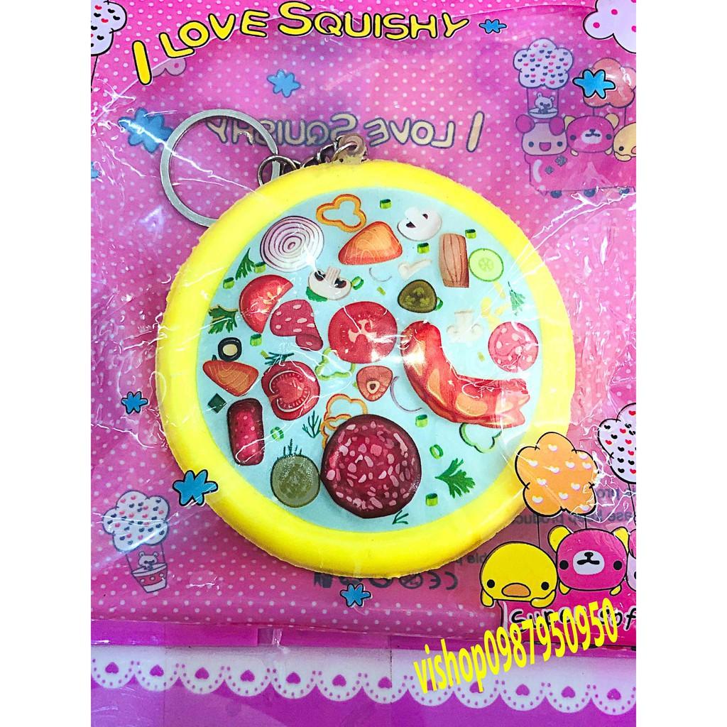 SQUISHY MÓC KHÓA BÁNH PIZATRON