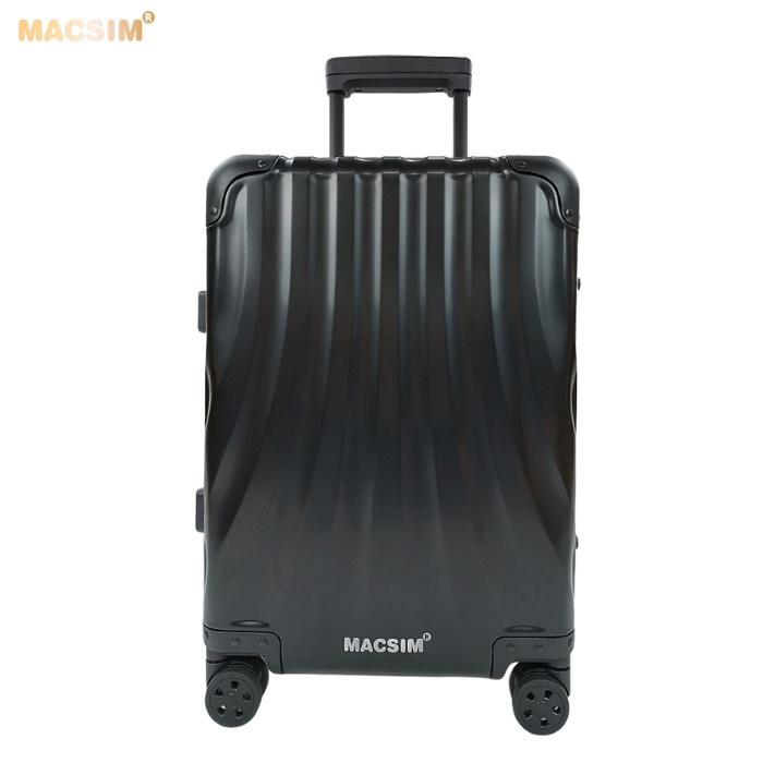 Vali hợp kim nhôm nguyên khối MS1307 Macsim cao cấp màu bạc, màu đen, màu Ti-gold 20inches