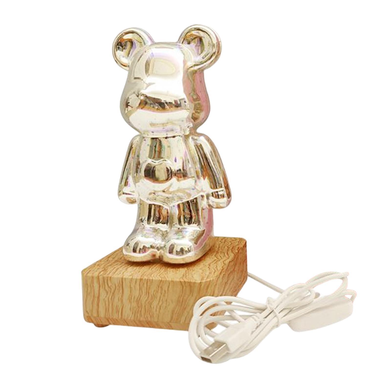 LED Night Light  Lighting 3D Bear for Bathroom Kitchen Hallway