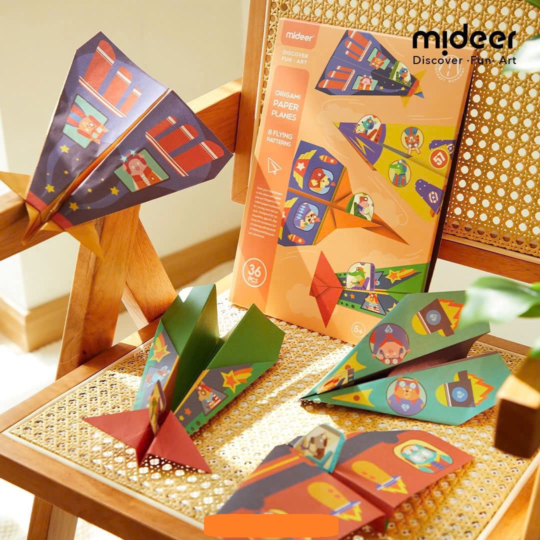 Đồ Chơi Gấp Giấy Thủ Công Mideer Origami Paper Planes – Máy Bay