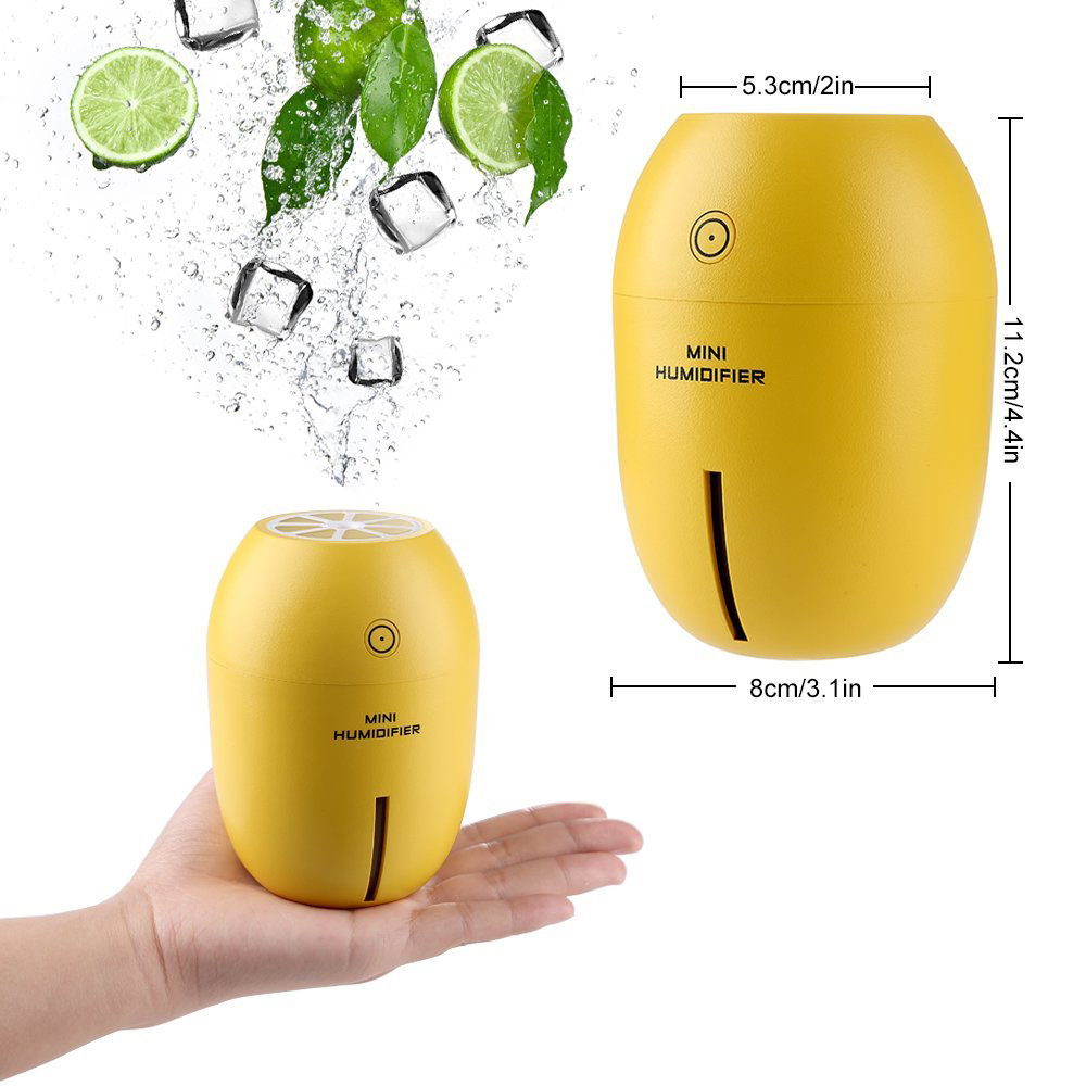 Máy phun sương tinh dầu Quả chanh kiêm đèn ngủ Lemon Humidifier MHN chanh PF53 Vàng