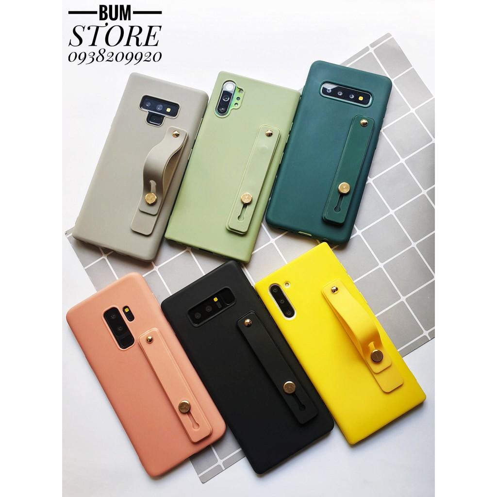 Ốp silicon dẻo kèm dây xỏ tay cho samsung galaxy Note 10 / Note 10 plus / S10 / S10 Plus / Note 9 / Note 8 / S9+ / S8+