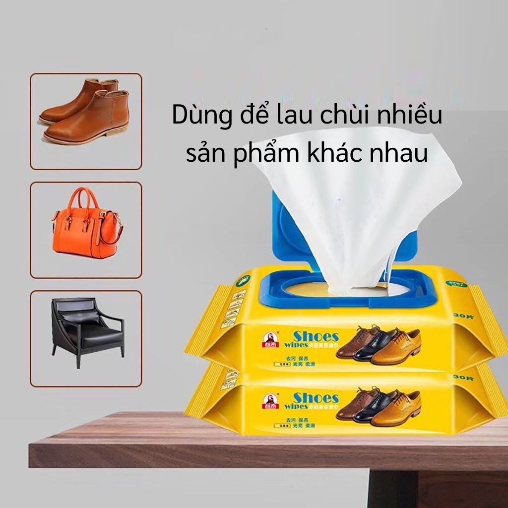 Giấy vệ sinh  giày thể thao cho nam và nữ ,  bịch 30 tờ ,tiện lợi siêu sạch vệ sinh giày nhỏ gọn dễ dàng mang theo