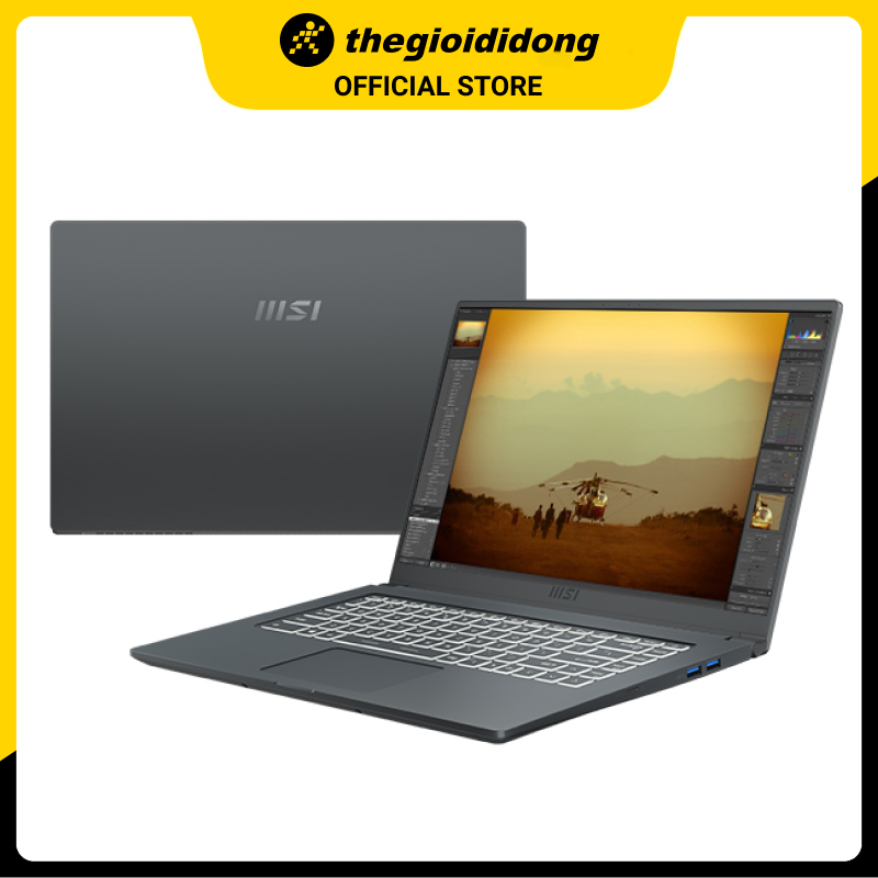 Laptop MSI Modern 15 A5M R7 5700U/8GB/512GB/15.6&quot;F/Túi/Chuột/Win11/(237VN)/Xám - Hàng chính hãng