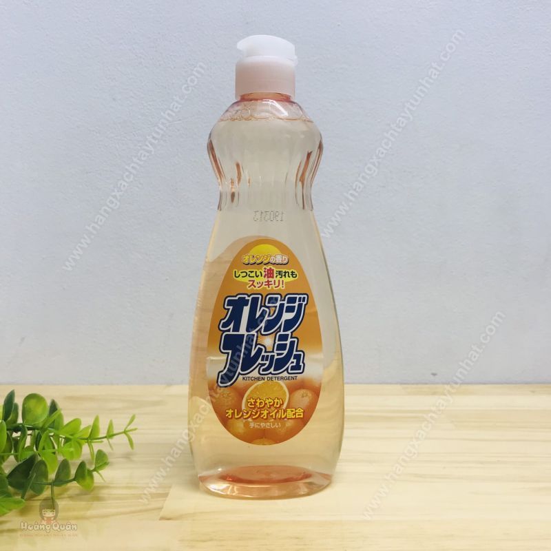 Combo chai nước rửa bát chén hương cam 600ml Rocket nội địa Nhật Bản