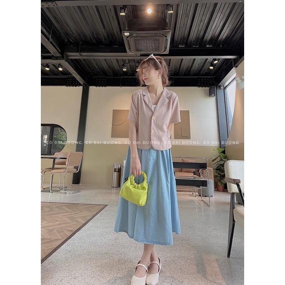 Áo blazer trơn cộc 1198