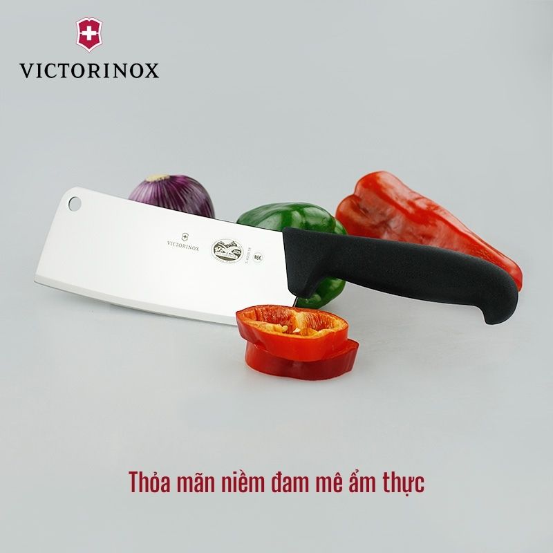 Dao Chặt VICTORINOX Lưỡi Dài 18cm Thép Không Gỉ Cao Cấp Tay Cầm Nhựa TPE Cao Cấp - Sản Xuất Tại Thụy Sỹ