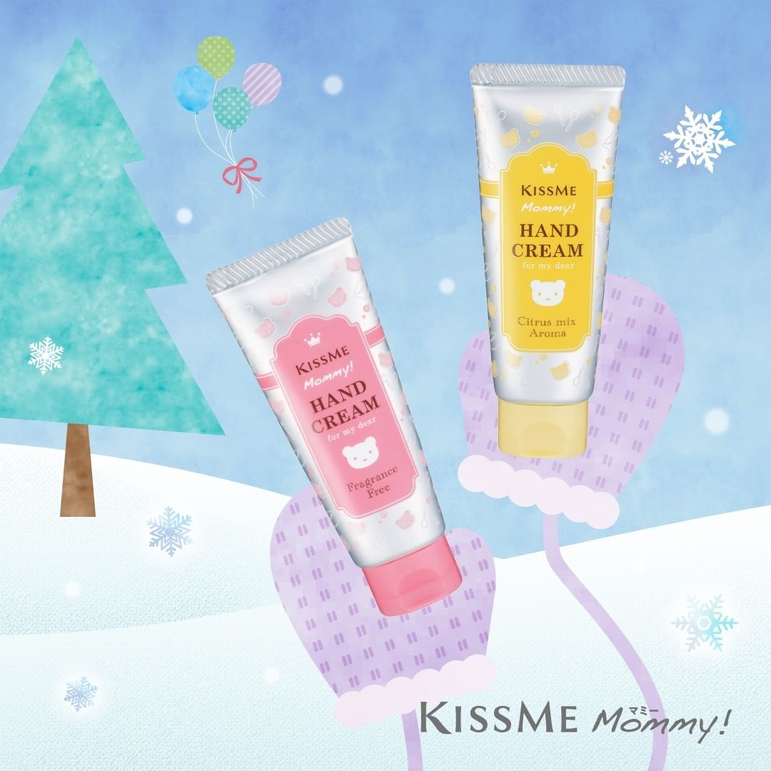 Kem Dưỡng Da Tay Cấp Ẩm Kissme Mommy Hand Cream Dành Cho Bé Từ 6 Tháng Tuổi Và Da Nhạy Cảm 60g