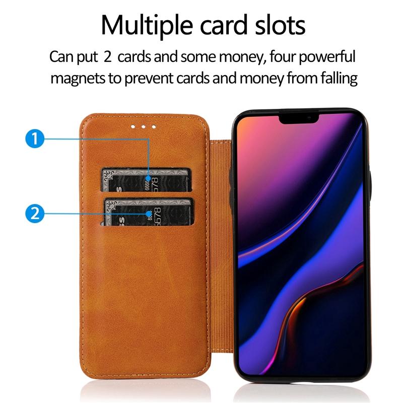 Ốp Lưng Da Nắp Gập Có Ngăn Đựng Thẻ Cho Iphone 11 Pro Xs Max Xr I8 I7 I6 Se2 Plus