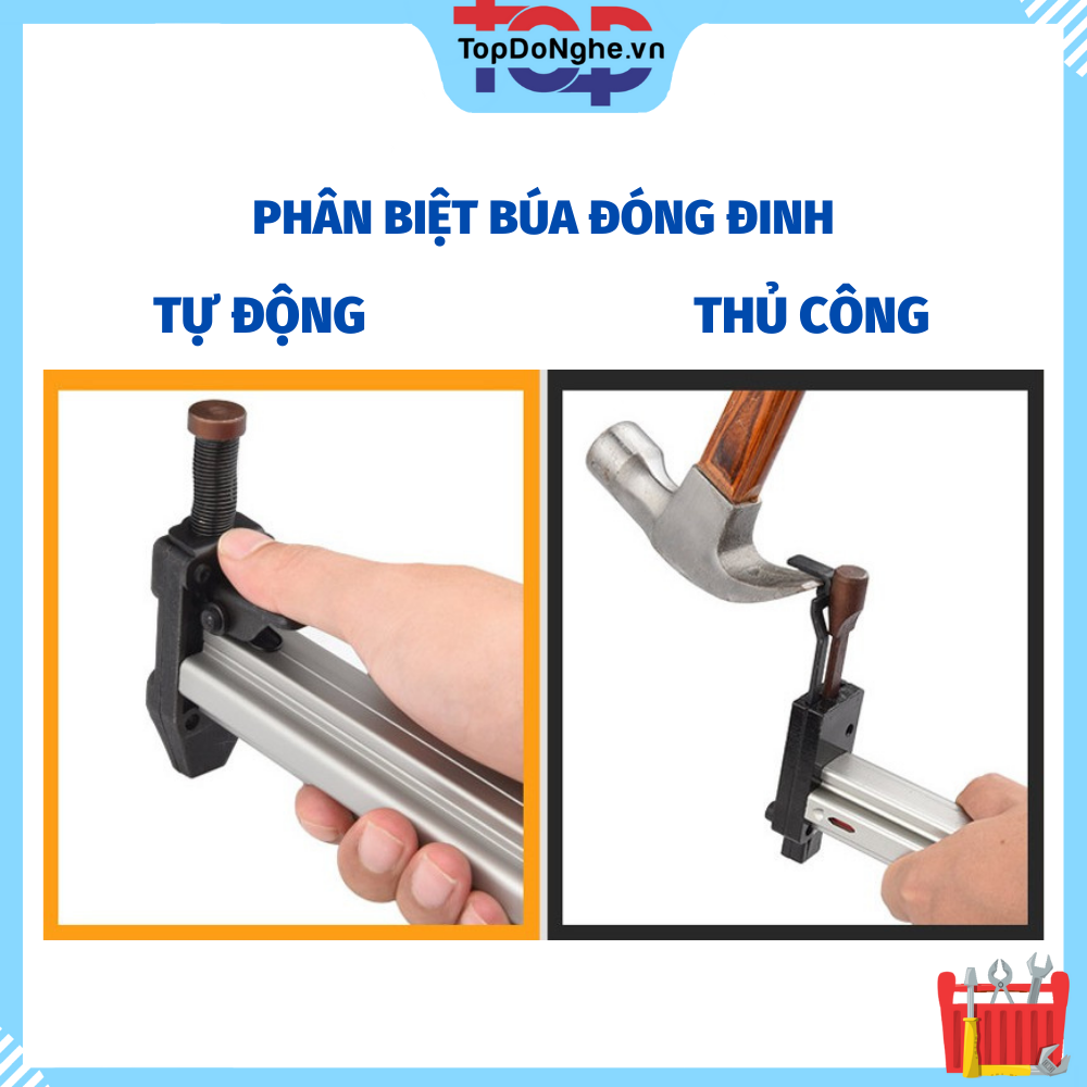 Dụng cụ đóng đinh bê tông tự động ST15 ST18 tặng kèm hộp đinh