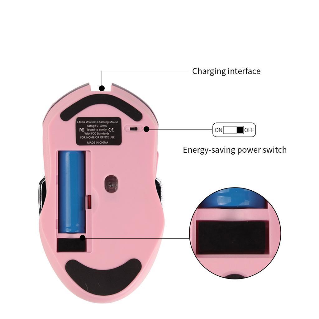 Wireless Gaming Mouse USB Ergonomic Optical For PC Laptop Computer Rechargeable