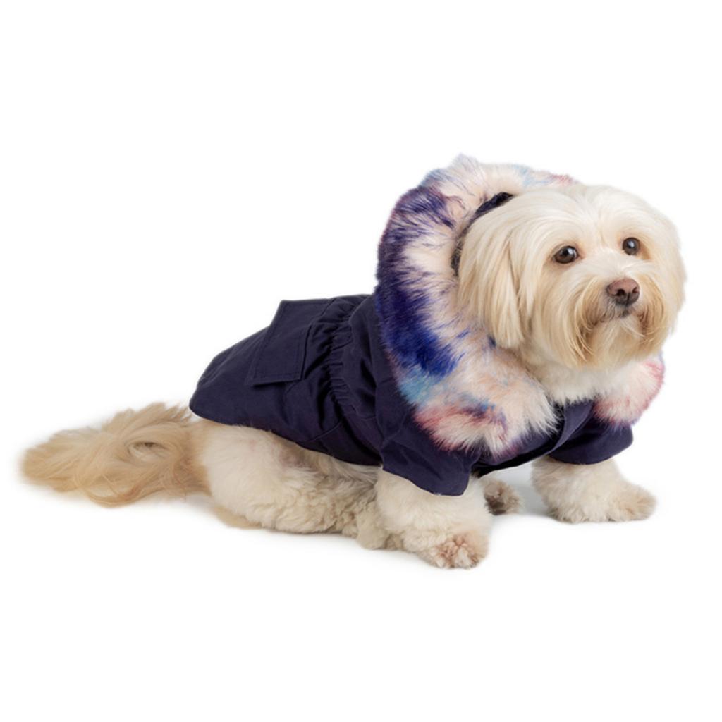 Elasticated  Collar Dog Coat Winter Small Pet Cat Jacket Clothes Apparel