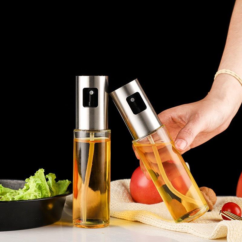Bình Xịt Dầu Ăn Tiện Dụng, Bình Xịt Thủy Tinh 100ml