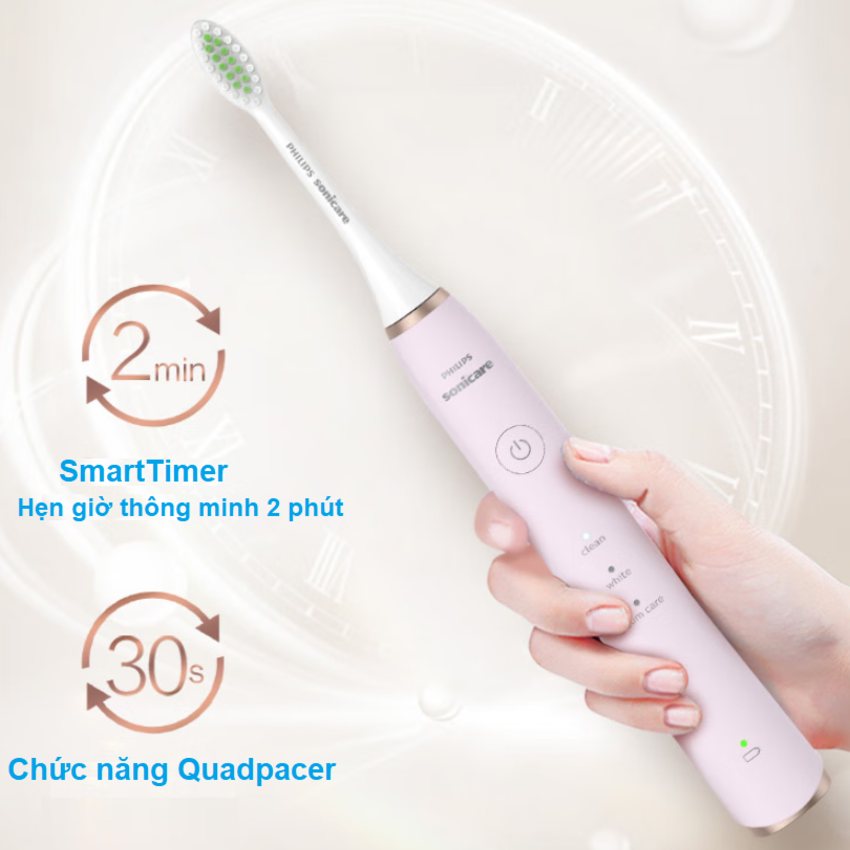 Bàn chải đánh răng điện Philips Sonicare HX2461 3 chế độ - Hàng Chính Hãng