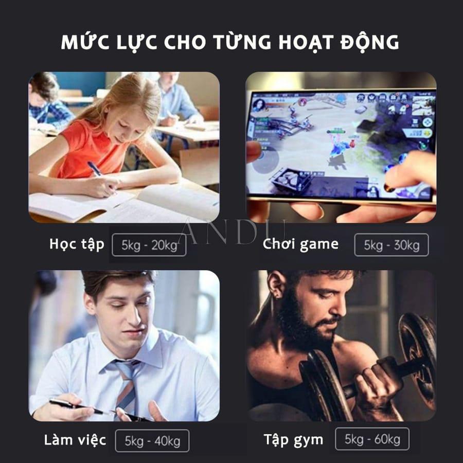 Kìm Bóp Tay Dụng Cụ Tập Gym, Tập Lực Tay Đếm Số Chữ A Có Lò Xo Điều Chỉnh Lực 5 - 60kg Tập Cơ Ngón Tay Hiệu Quả