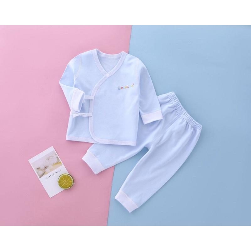Bộ Đồ Cotton Thun Lạnh Loại 1 Cho Bé 0-2 Tuổi