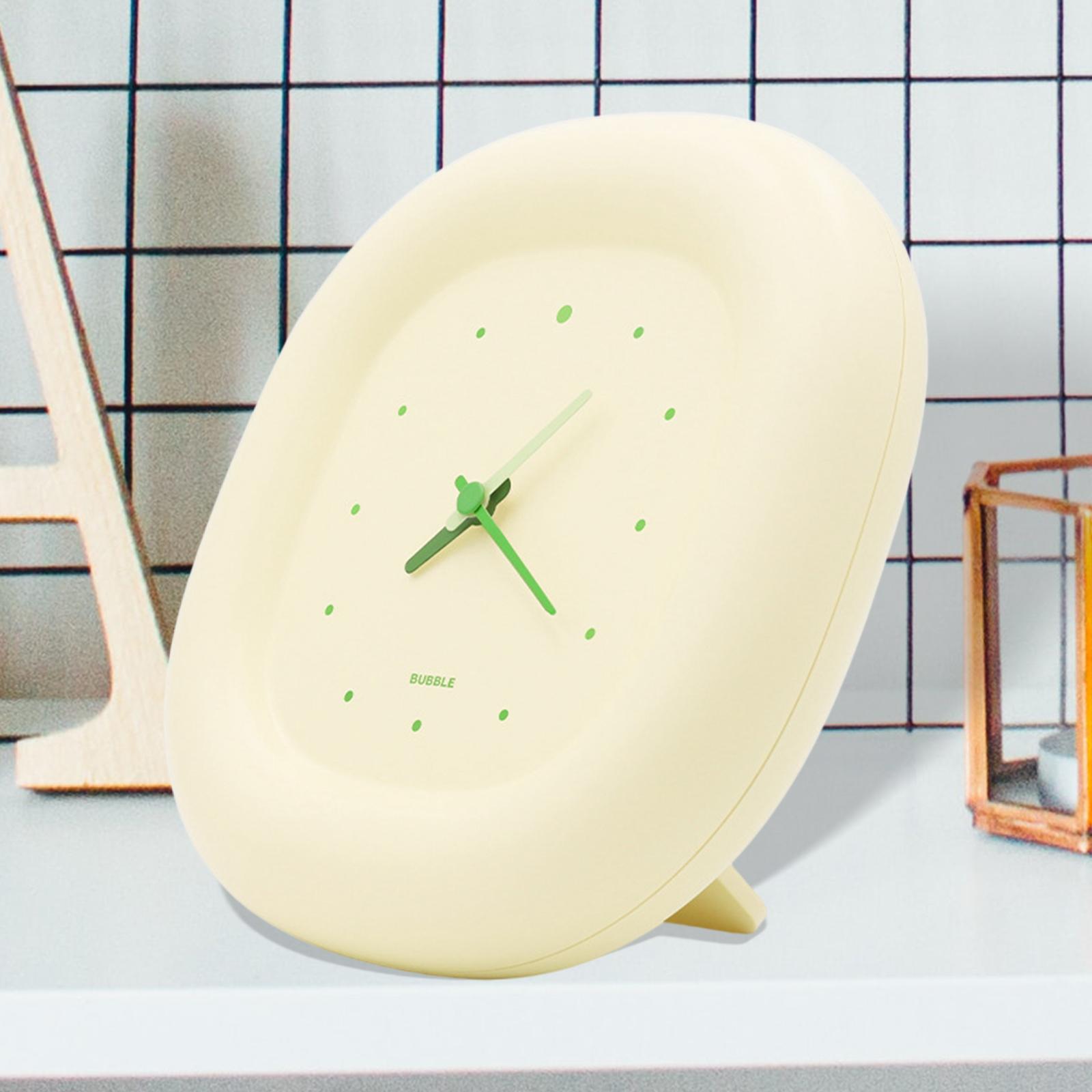 Wall Clock Battery Powered Desktop Clock for Home Study Room Bedroom Kitchen Ornament