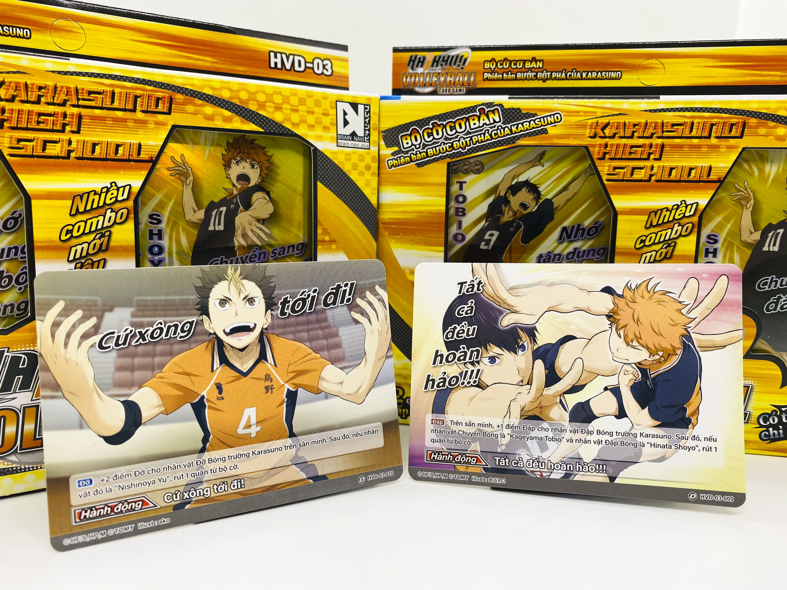 Bộ cờ bóng chuyền Haikyu - HVD-03 - Bộ cờ cơ bản - Phiên bản Bước đột phá của Karasuno