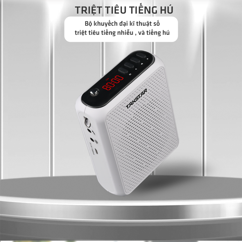 Máy trợ giảng không dây UHF Takstar E300W (Tặng kèm củ sạc) - Hàng chính hãng