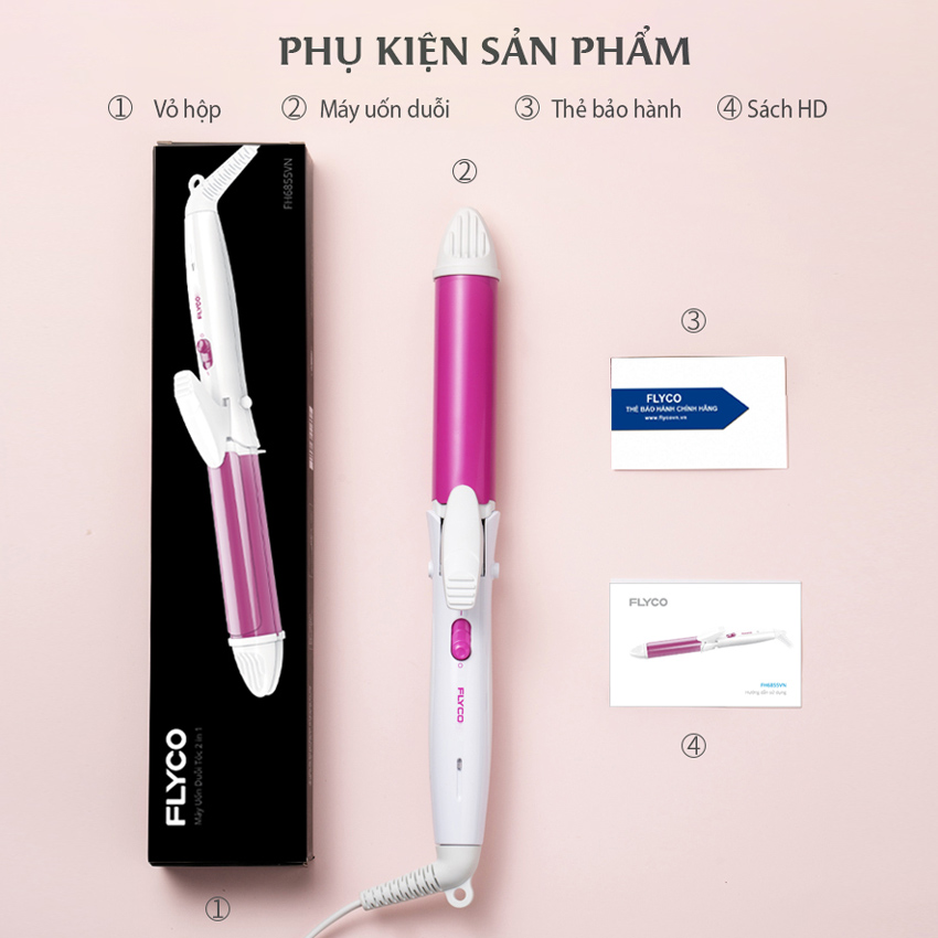 Máy uốn duỗi tóc Flyco FH6855VN - Hàng chính hãng