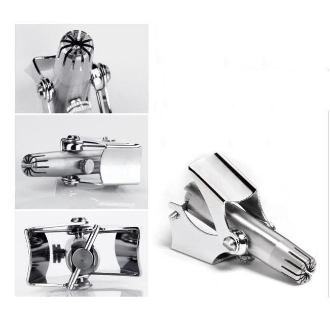 Dụng cụ cắt tỉa lông mũi bằng tay chất liệu thép không gỉ, kéo cắt lông mũi không đau có hộp đựng và cọ vệ sinh