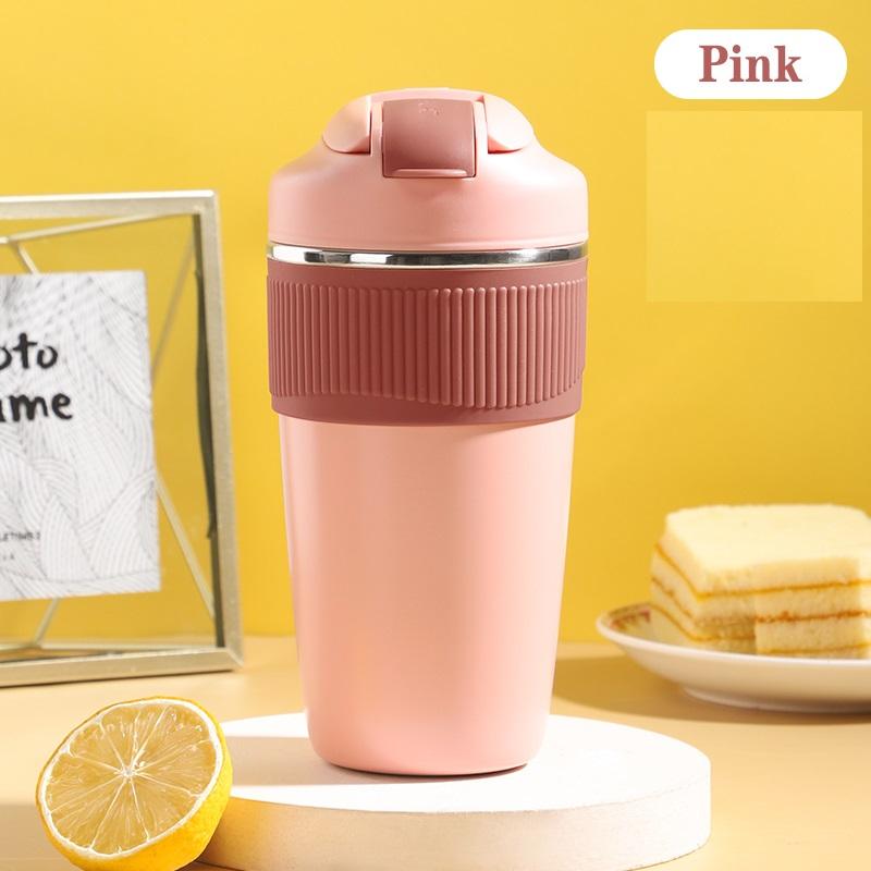 500Ml Di Động Chân Không Giữ Nhiệt Nước Cho Phụ Nữ Trẻ Em Thẳng Uống Cốc Hút Chân Không Thép Không Gỉ Cà Phê