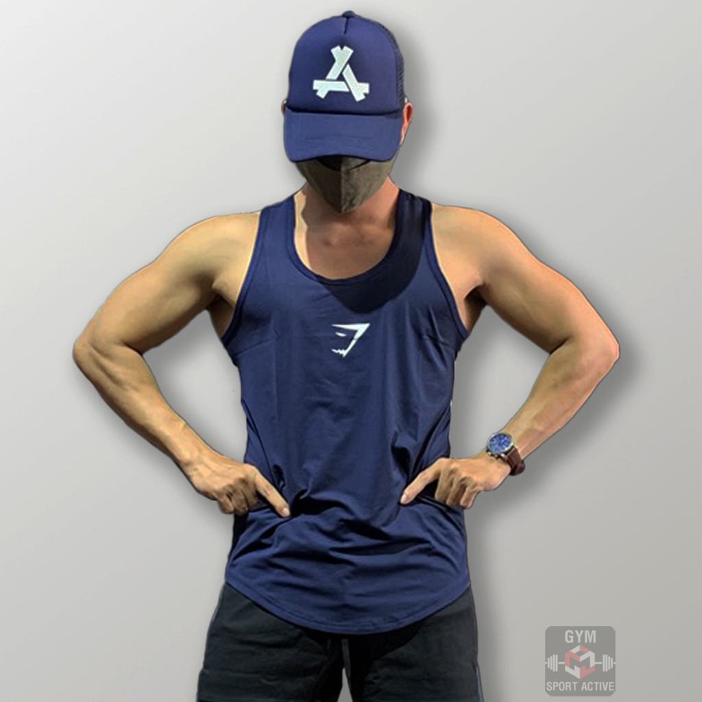 Áo ba lỗ nam thể thao áo tank tập gym nam tank GymShark thun poly 4 chiều