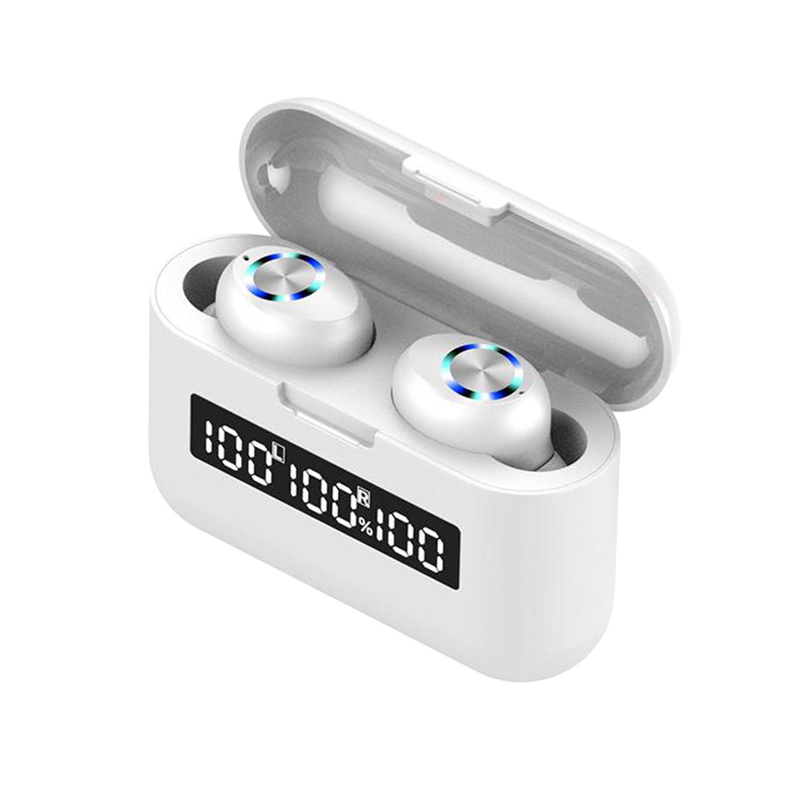 Compact Ture Wireless in-Ear Stereo Bluetooth 5.0 TWS Earphones Headphone Waterproof with Mic Handsfree w/ Charging Case