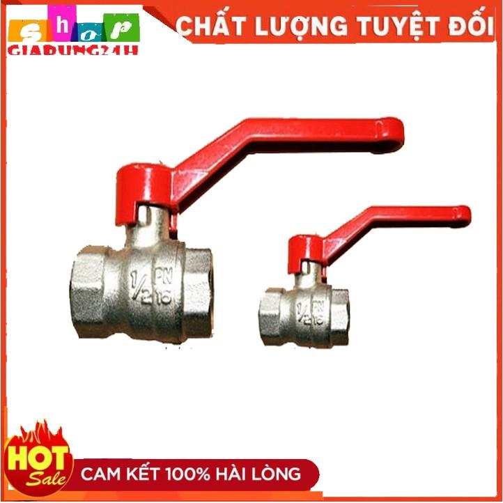 Van bi đồng tay gạt dài , van xả nước, khoá bi tay gạt 