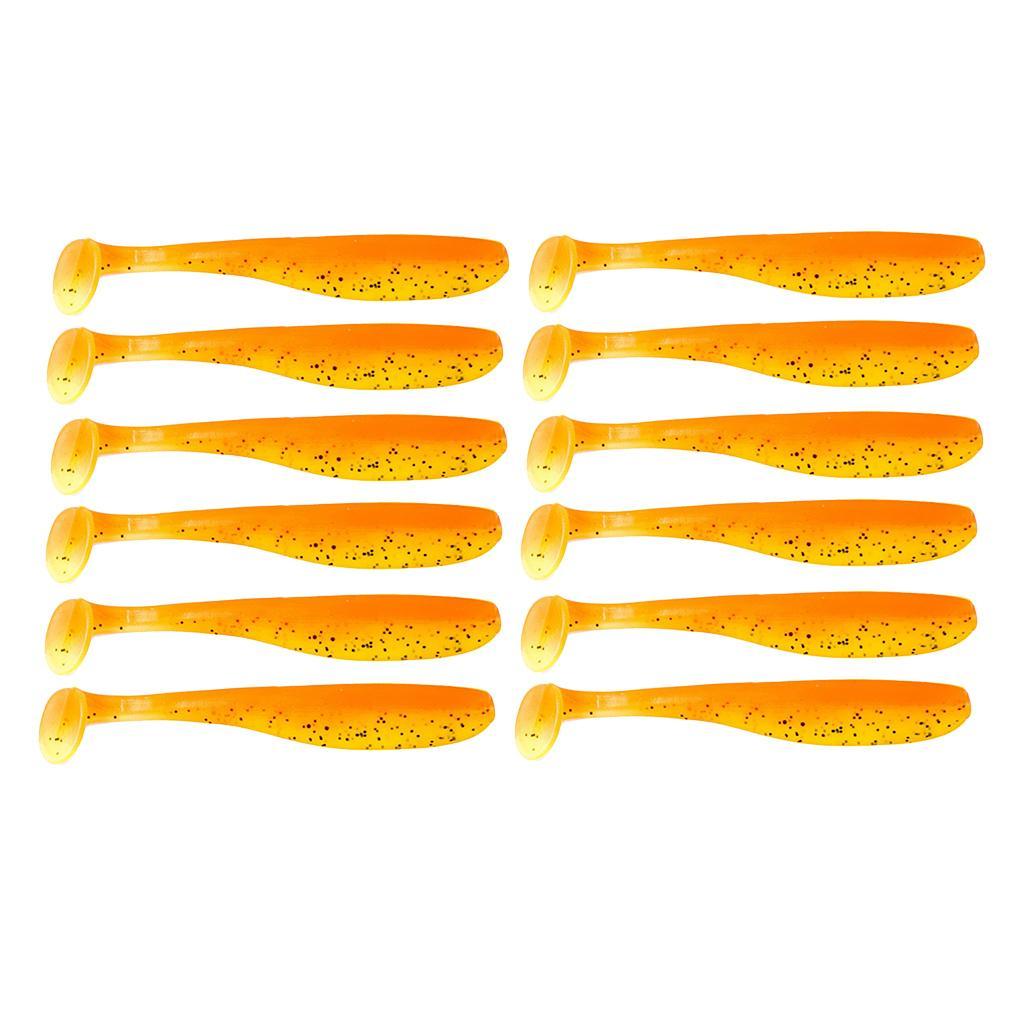 24pcs Soft Fishing Lures Set Paddle Tail Worm Baits Shad Minnow Swimbaits