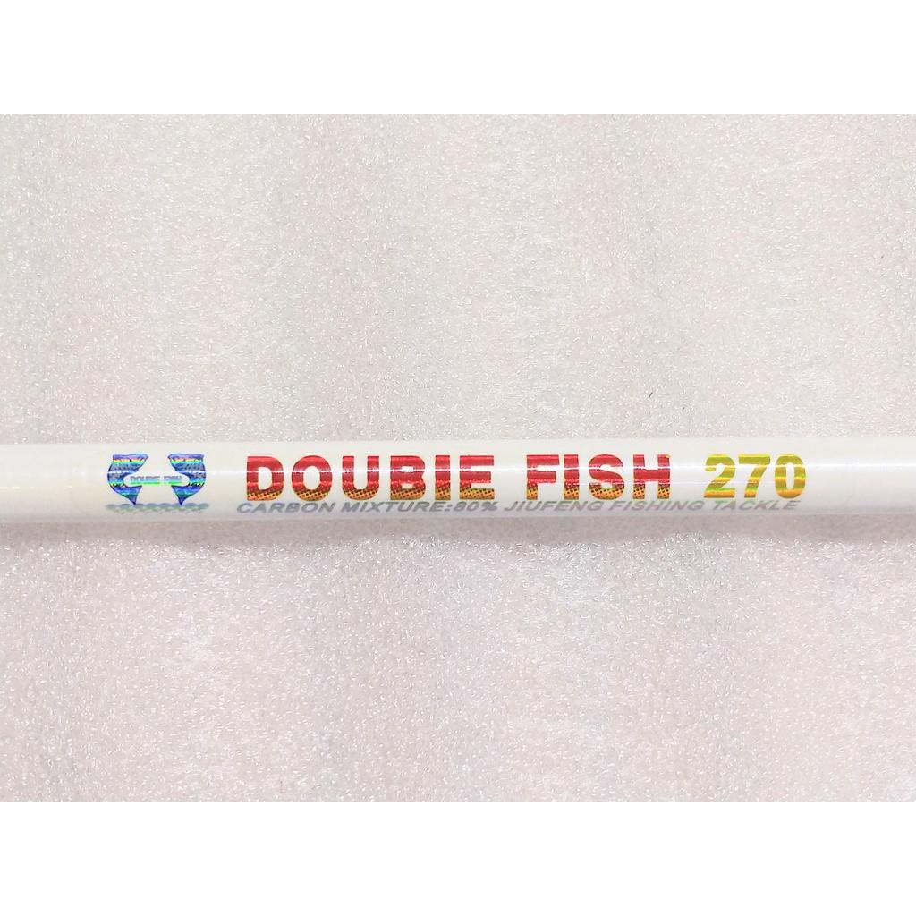 Cần câu tay Double Fish 3h , size 2m7 - 3m6 - 4m5 . Cần câu giả rẻ 2 con cá huyền thoại