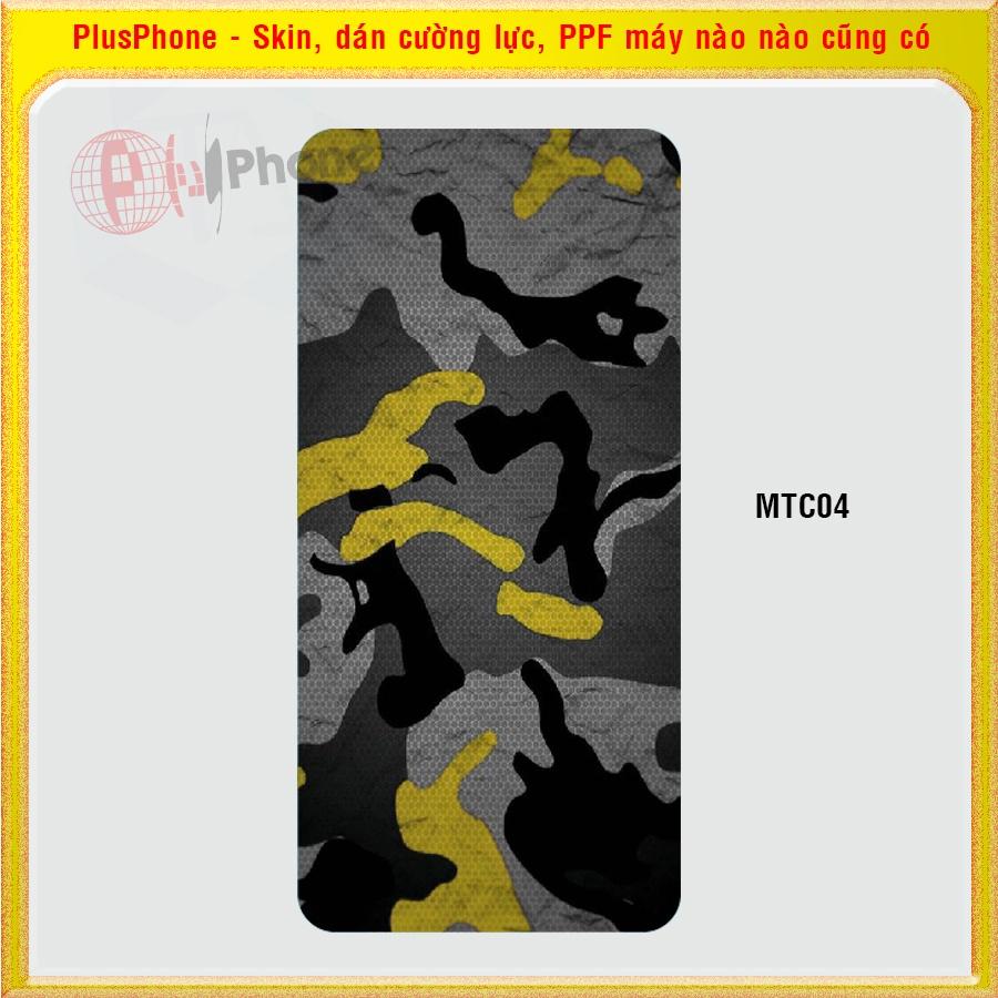 Dán Skin mặt sau cho iPhone X, XR, XS, XS Max màu matrix camo