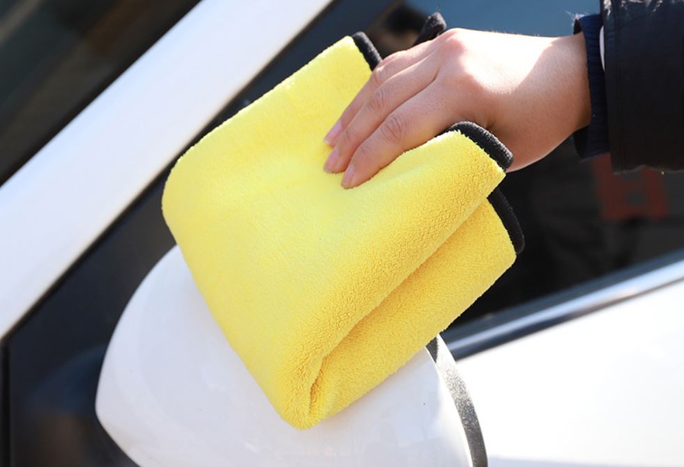 Combo 2 Khăn Lau Xe Ô Tô Siêu Thấm, Khăn Lau Đa Năng Chất Liệu Microfiber 2 Chiếc - Hàng Chính Hãng