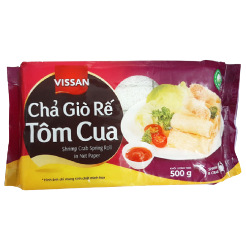 Chả giò rế tôm cua Vissan - Gói 500g
