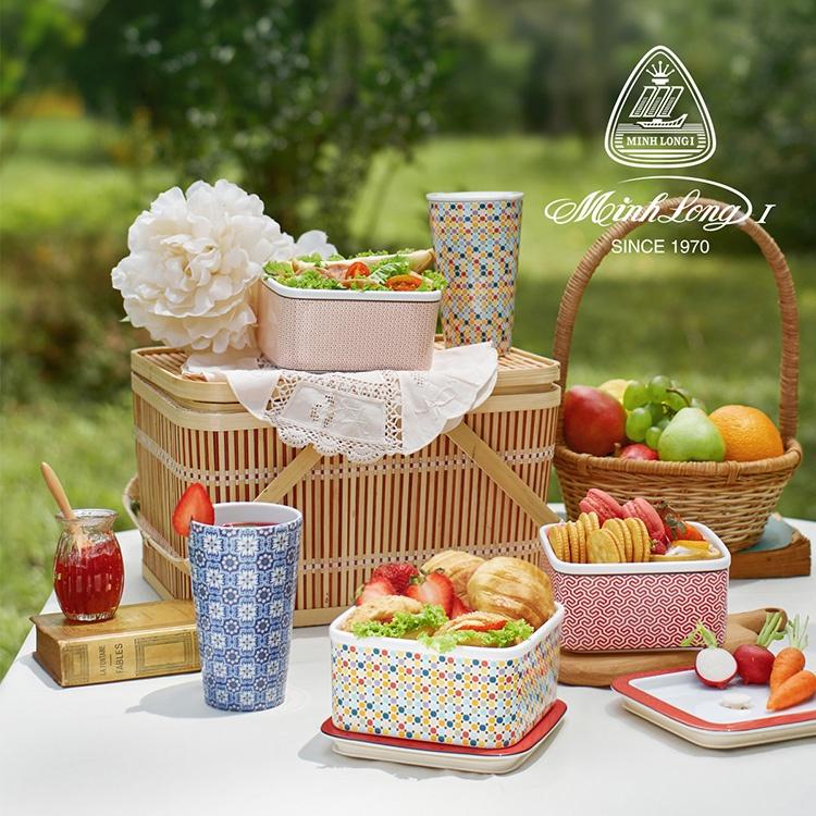 Ly sứ dưỡng sinh Minh Long 480ml - Kiểu 1 - Hổ Hạnh Phúc