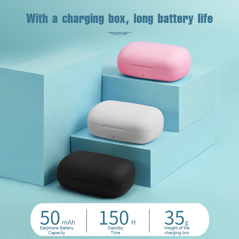 Tai Nghe Âm Thanh Nổi Không Dây S9 TWS BT5.0 Có Hộp Sạc Mic Không Dây