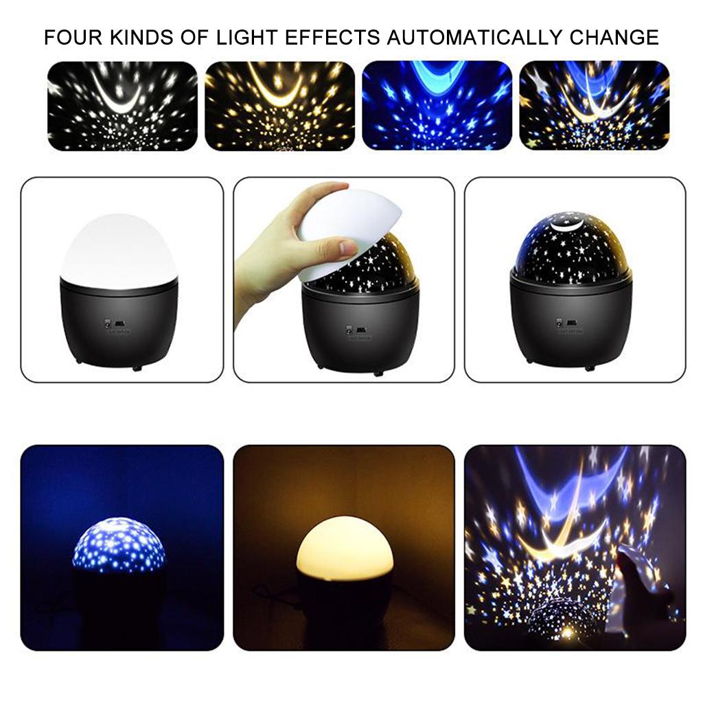 Starry Projector Light Sky Projection Lamp, Baby Kids Adult Night Light with Timer, for Bedroom Living Room Decor Party, 360 Degree Rotation
