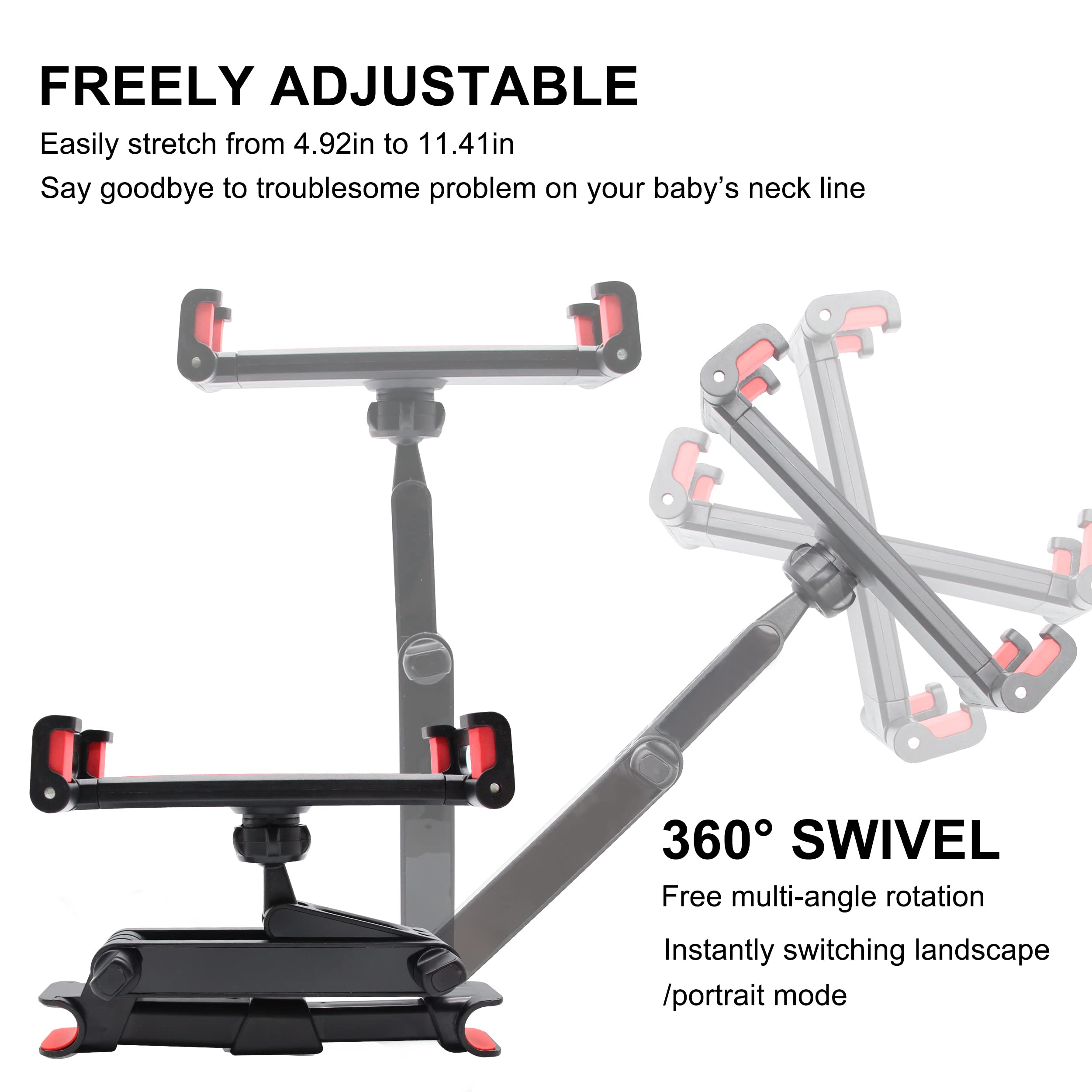 Giá đỡ máy tính bảng sau ghế ô tô 4.7 -10.5 inch MaxLancer Car Headrest Mount