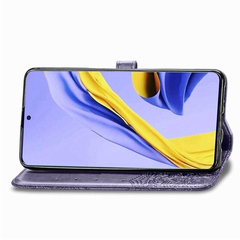 Bao da điện thoại dập nổi họa tiết hoa cho Samsung Galaxy A51 5G/Samsung A51 5G/ Galaxy A51 A71 5G