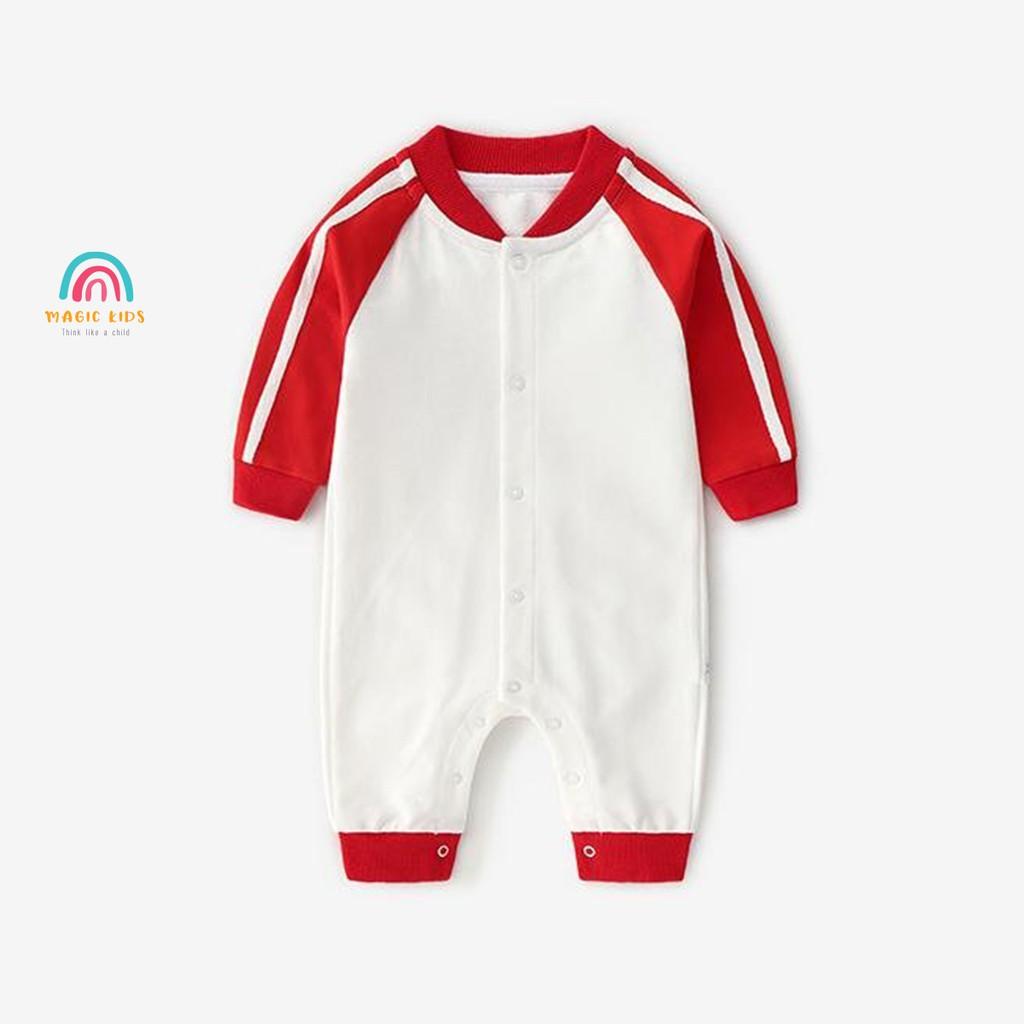 Bộ bodysuit nỉ dài tay kiểu dáng thể thao cho bé BL20009