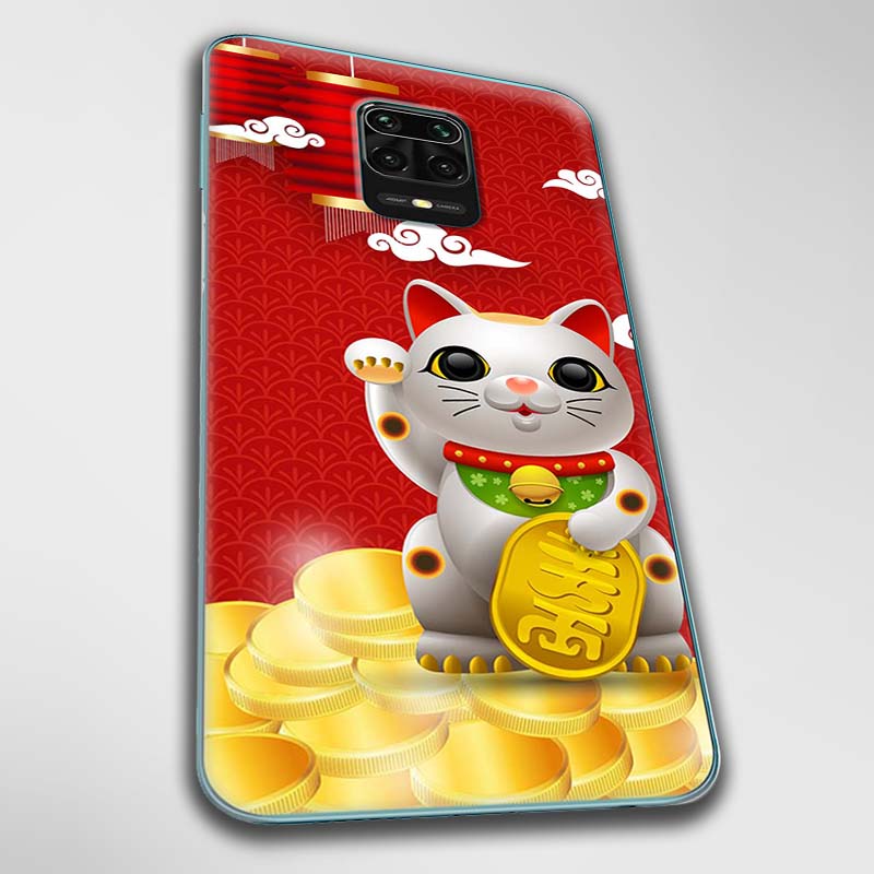 Ốp lưng dành cho Xiaomi Redmi Note 9, 9 Pro, 9S mẫu Mèo thần tài