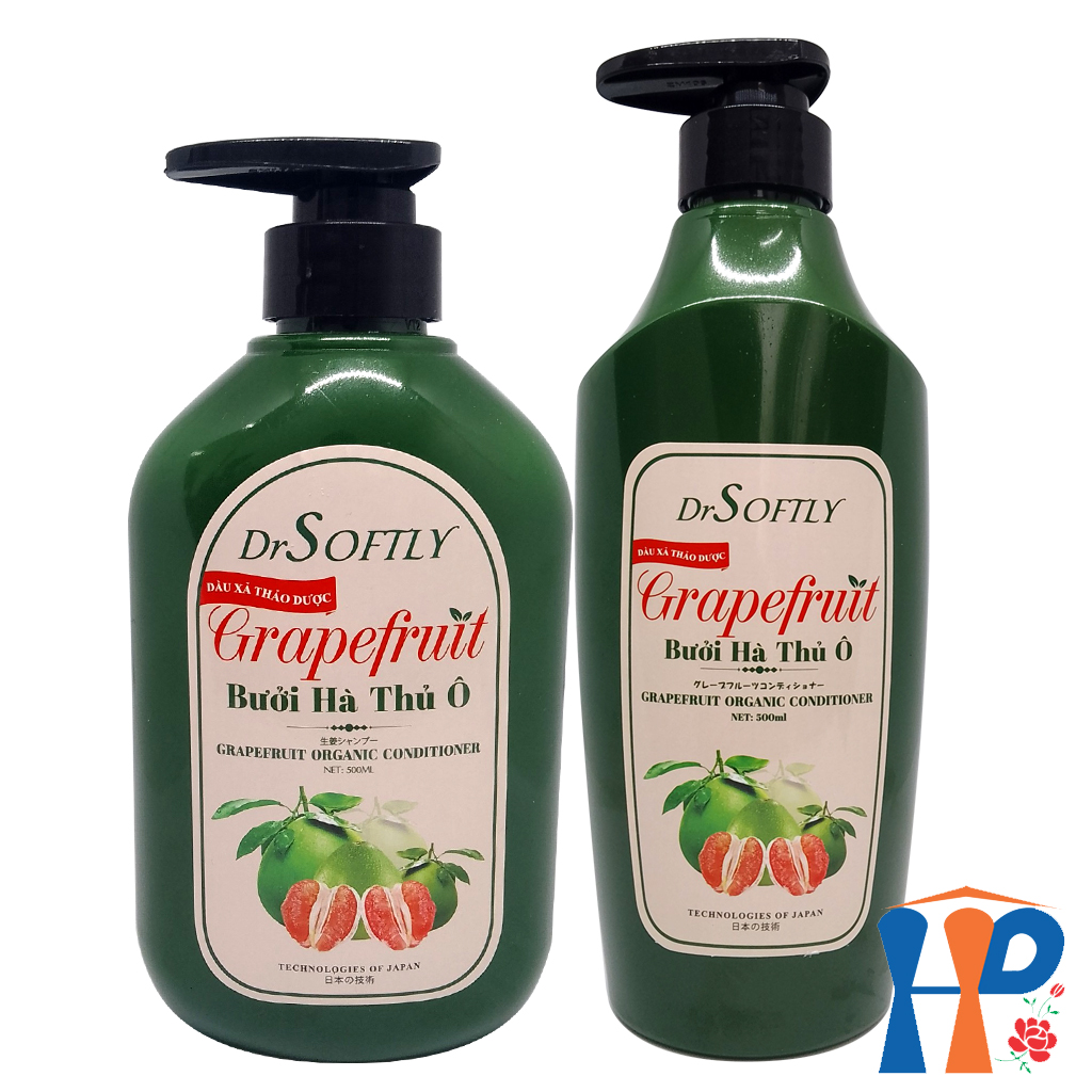 Dầu xả thảo dược Bưởi Hà Thủ Ô DrSoftly Grapefruit Organic Conditioner Hani Peni
