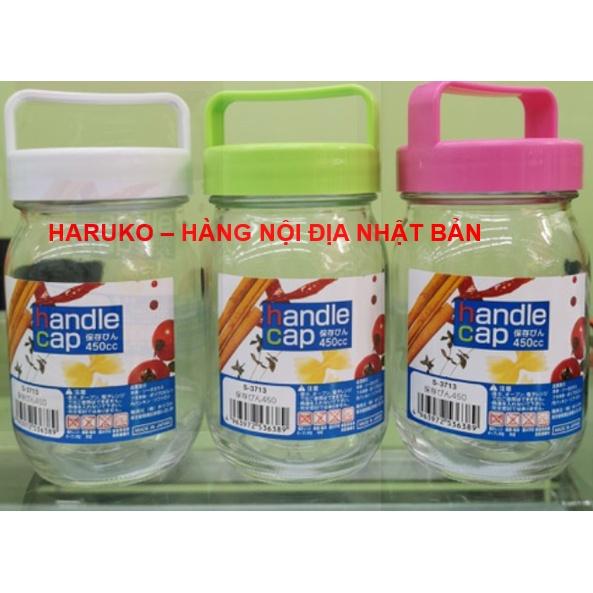 Lọ thủy tinh có quai xách 450ml NỘI ĐỊA NHẬT BẢN