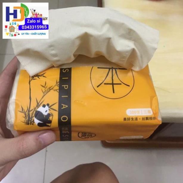 Thùng giấy ăn gấu trúc 1 GÓI 300 TỜ