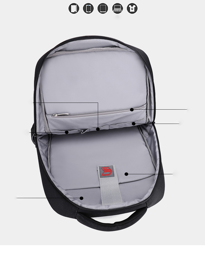 Balo Thông Minh Đa Năng Siêu Cấp Dung Lượng Lớn Chông Nước Sạc USB Tiện Lợi - Balo Doanh Nhân Business Backpack -  BL007