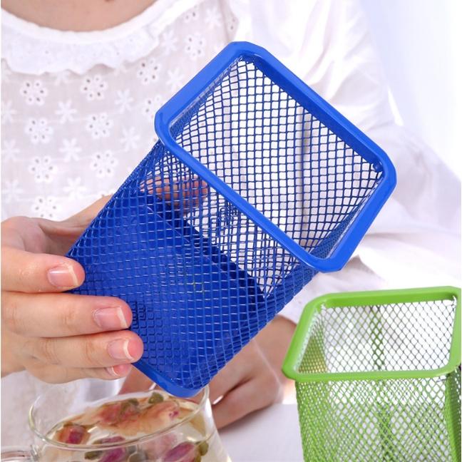 Hộp Đựng Bút Để Bàn Lưới Sắt Nhiều Màu H067