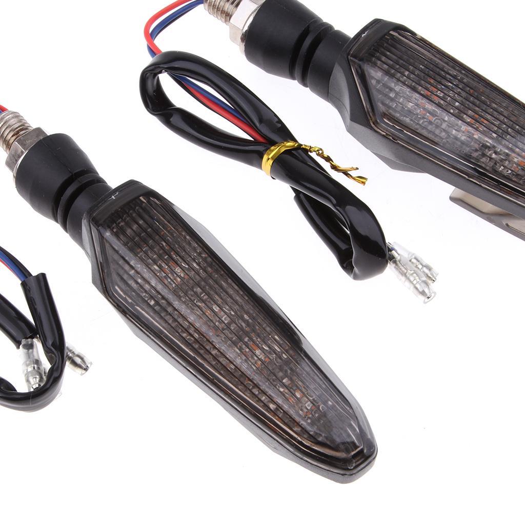 Pair Motorcycle Universal LED Lamp Blinker Indicator Tail Light