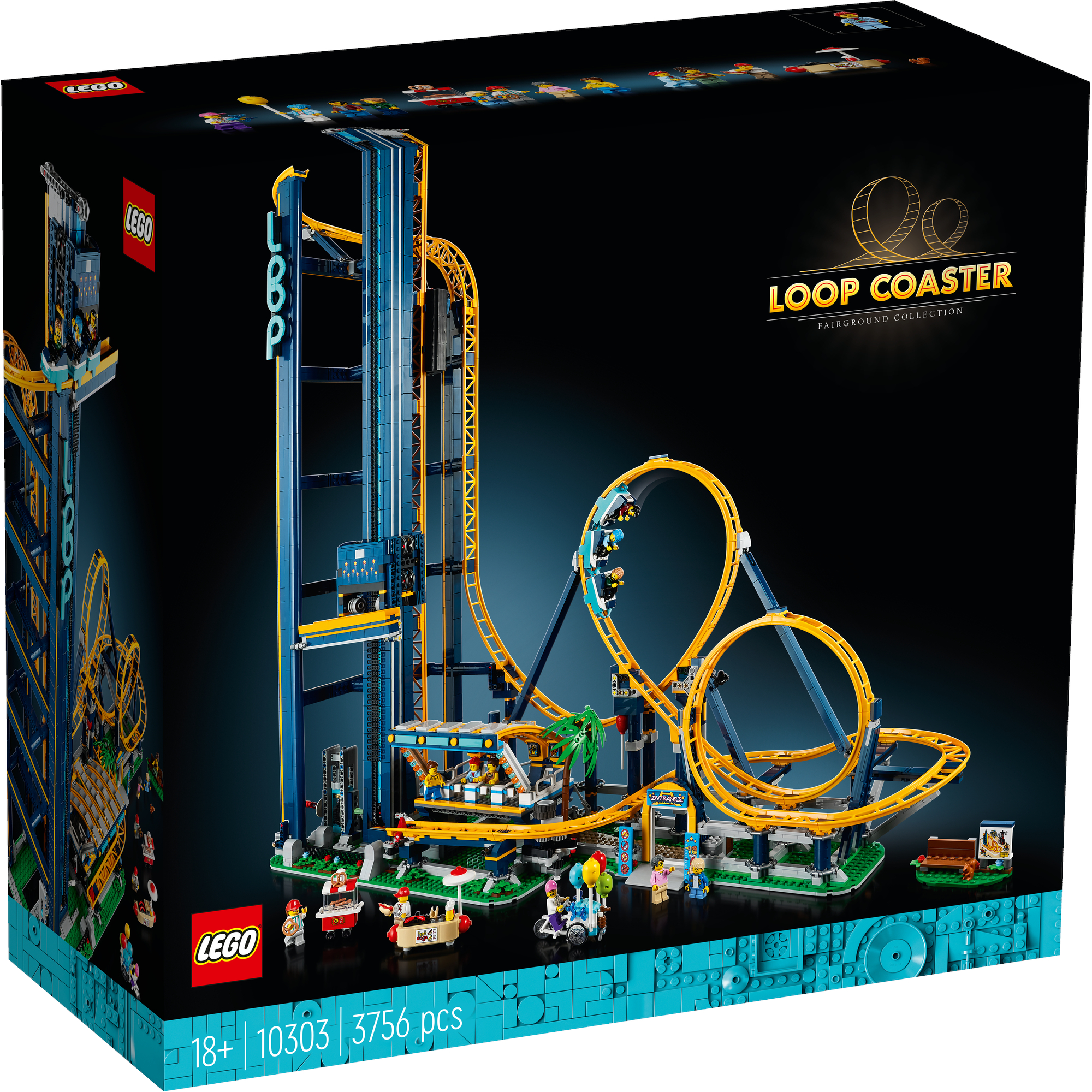 LEGO Adults 10303 Tàu Lượn 2 Vòng Lặp Siêu Tốc (3756 Chi Tiết)