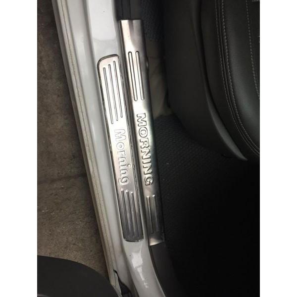 - ốp bậc trong ngoài xe KIA Morning đời 2012-2019 mẫu inox