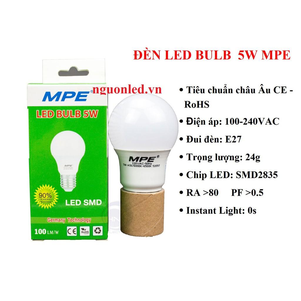 Đèn led bulb 9W/ 5W/ 3W tròn- ánh sáng trắng mpe, giá tốt, (NÊN MUA), chất lượng, uy tín, tiết kiệm điện năng